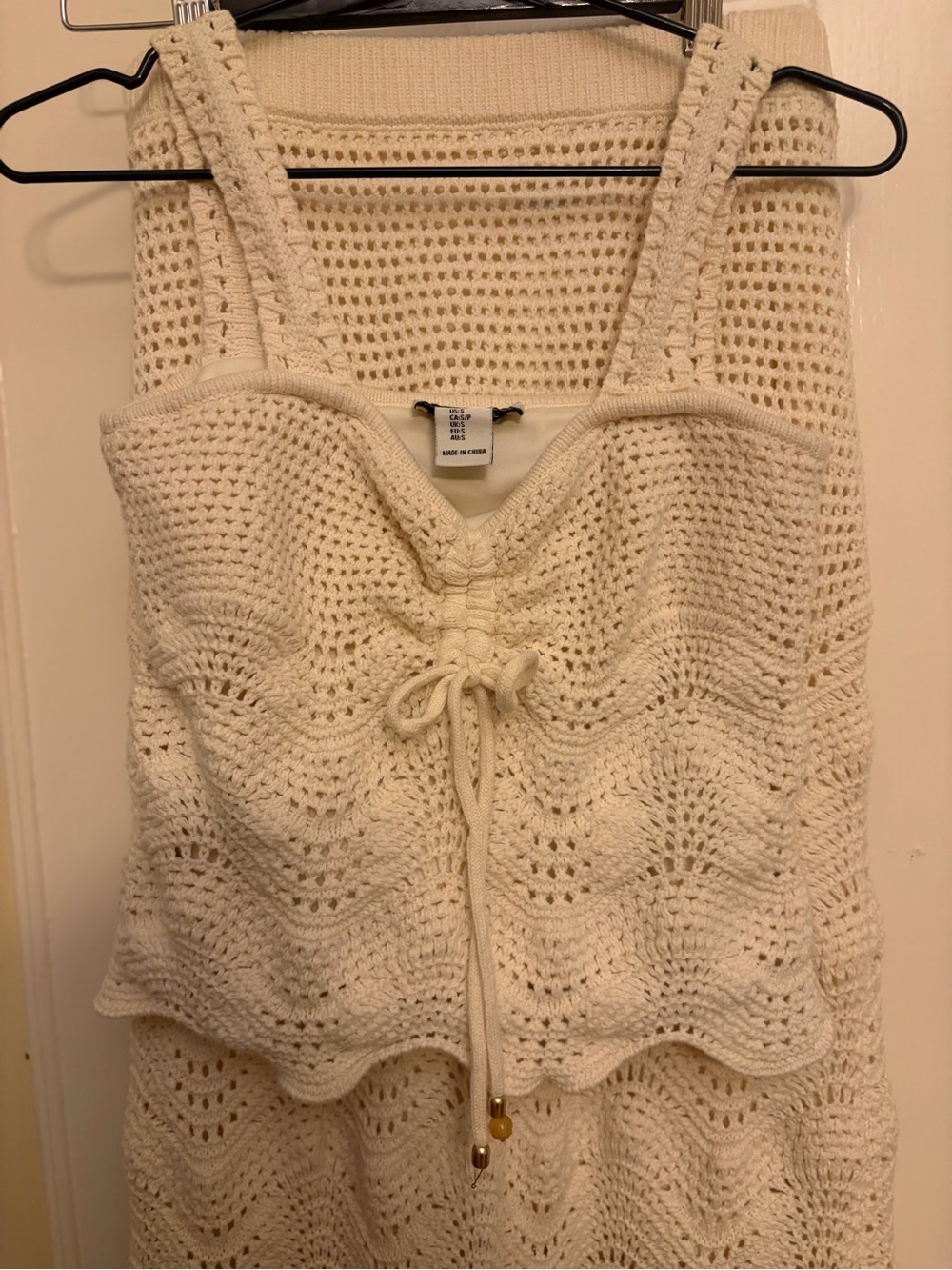 Rachel Zoe Cream Crochet Tank Swim Coverup - Picture 6 of 15